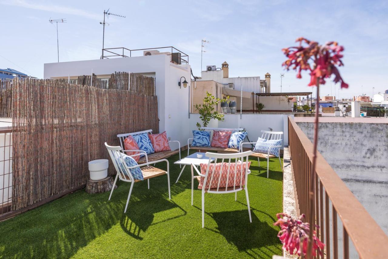 Tentudia Charming Apartments With Private Roof-Top Or Patio In San Bernardo By Ocityzen Sevilla Exteriér fotografie
